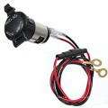 12V Waterproof Car Motorcycle Cigarette Lighter Power Socket Plug Outlet Wire